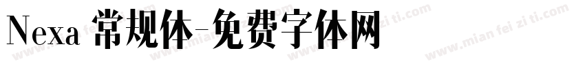 Nexa 常规体字体转换
